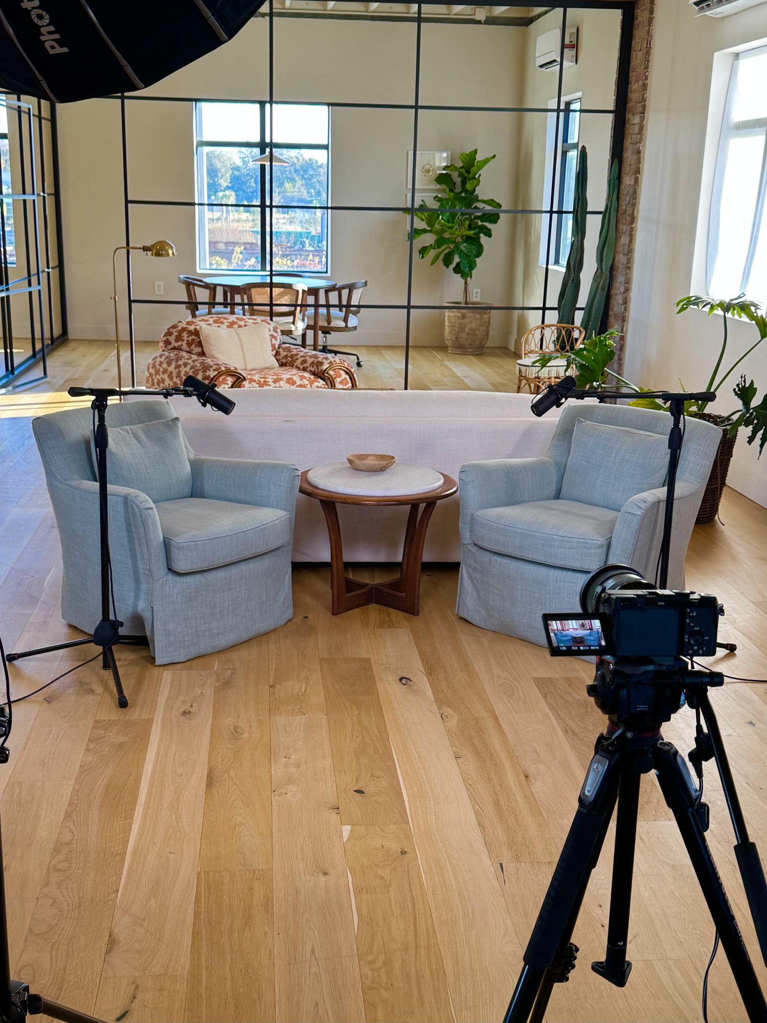 On-location recording setup